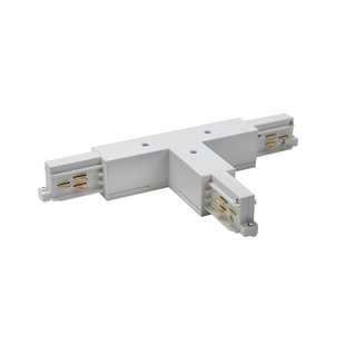 BRUMBERG T-verbinding ONETRACK, zilver, aardedraad links