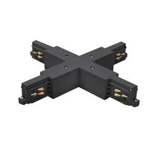BRUMBERG kruisverbinding, zwart, voor het ONETRACK-railsystem