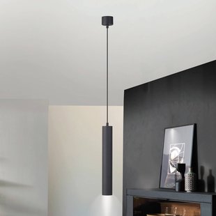 Schöner Wohnen Hanglamp DANTE, zwart, 1-lamp, Ø 6 cm, metaal, GU10
