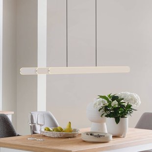 Schöner Wohnen LED hanglamp ADRIANA ROUND, beige, lengte 160 cm, metaal, CCT