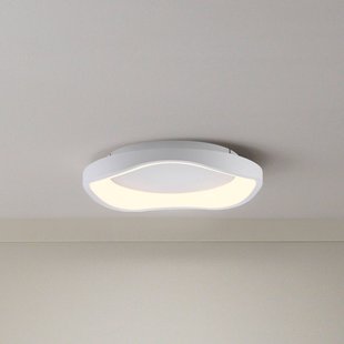 Schöner Wohnen LED plafondlamp MONTA, wit, Ø 40 cm, metaal, Switchdim en dimbaar