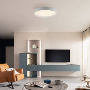 Schöner Wohnen LED plafondlamp TAVOLI, wit, Ø 49 cm, metaal, CCT, dimbaar