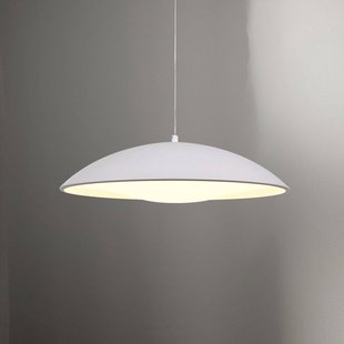 Schöner Wohnen LED hanglamp LENTE, wit, Ø 40 cm, metaal, Switchdim