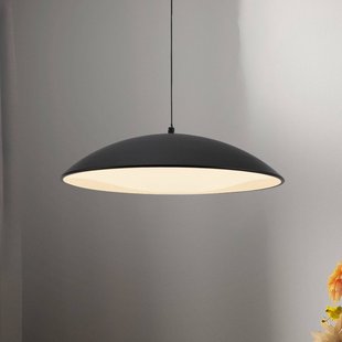 Schöner Wohnen LED hanglamp LENTE, zwart, Ø 40 cm, metaal, Switchdim