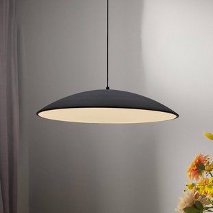 Schöner Wohnen LED hanglamp LENTE, zwart, Ø 50 cm, metaal, Switchdim