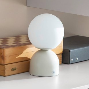 Schöner Wohnen LED tafellamp op accu RUDI, wit, hoogte 20 cm, CCT, touchdimmer