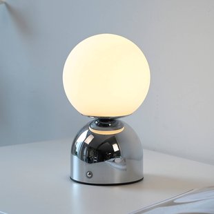Schöner Wohnen LED tafellamp op accu RUDI, chroom, hoogte 20 cm, CCT, touchdimmer