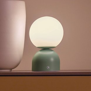Schöner Wohnen LED tafellamp op accu RUDI, groen, hoogte 20 cm, CCT, touchdimmer