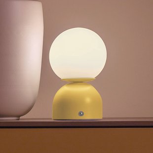 Schöner Wohnen LED tafellamp op accu RUDI, geel, hoogte 20 cm, CCT, touchdimmer