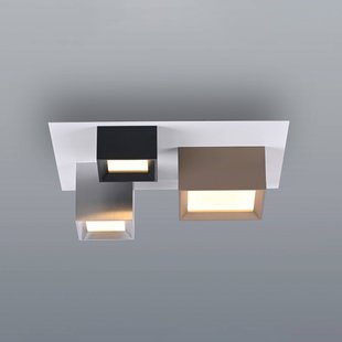 LED plafondlamp PURE Manhattan, meerkleurig, 3-lamps, CCT