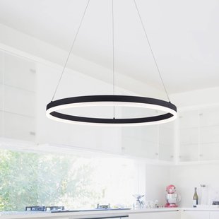 Paul Neuhaus LED hanglamp TITUS, antraciet, Ø 60 cm, metaal, Switchdim en dimbaar