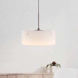 Paul Neuhaus LED hanglamp MARIKA, beige/wit, Ø 20 cm, glas, dimbaar