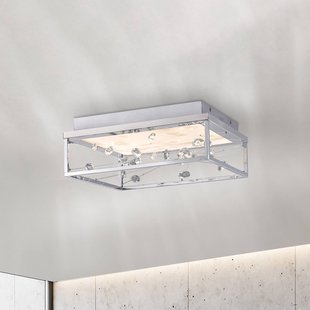 Paul Neuhaus LED plafondlamp SKINA, chroom, 40 cm, CCT, dimbaar, afstandsbediening