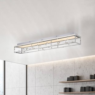 Paul Neuhaus LED plafondlamp SKINA, chroom, 112 cm, CCT, dimbaar, afstandsbediening