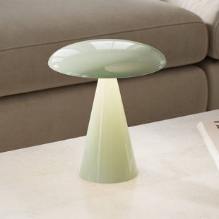 Beacon Lighting Beacon LED tafellamp op accu Kinoko, groen, 27 cm, CCT