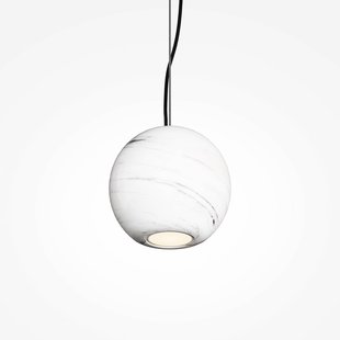 Maytoni Hanglamp BASIC TEXTURE, wit, Ø 12 cm, marmer, GU10