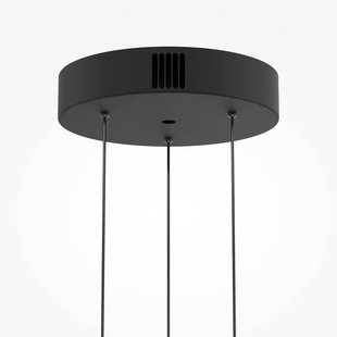Maytoni LED hanglamp Bassa, bruin, Ø 45 cm, glas, dimbaar