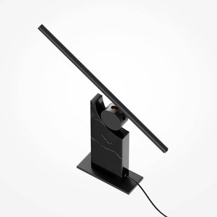 Maytoni LED tafellamp MONUMENTO, zwart, 42 cm, marmer/metaal