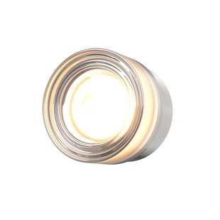 Maytoni OLO LED wandlamp, platina/helder glad, Ø 13 cm, CCT