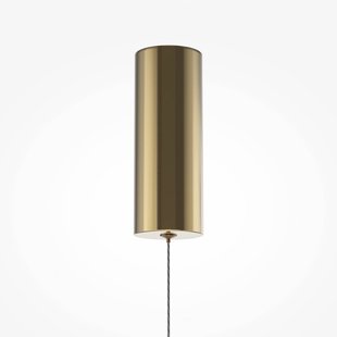 Maytoni LED hanglamp SCALA, bruin/brons, Ø 15 cm, glas, dimbaar