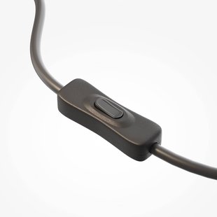 Maytoni LED tafellamp SCALA, bruin/brons, hoogte 24 cm, glas, dimmer