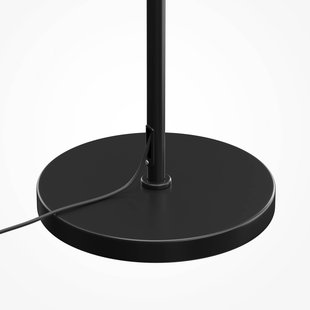 Maytoni Vloerlamp Dallas, zwart/zwart, hoogte 150 cm, 6-lamps dimmer