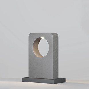 Maytoni LED tuinpadverlichting BETONE, hoogte 49 cm, grijs, cementlook, IP65