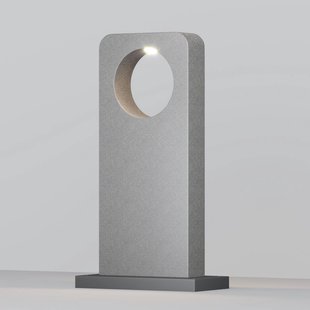 Maytoni LED tuinpadverlichting BETONE, hoogte 74 cm, grijs, cementlook, IP65