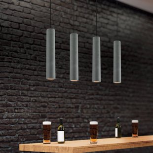 Zambelis Hanglamp 180024, grijs, Ø 7 cm, beton, GU10
