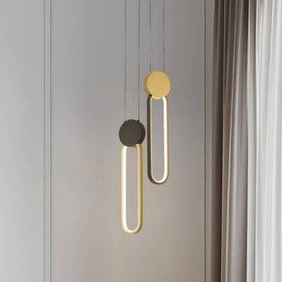 Zambelis LED hanglamp 23101, goud/zwart, breedte 12 cm, metaal, dimbaar
