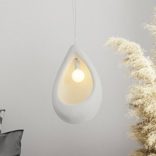 Zambelis Hanglamp 23163, wit, Ø 40 cm, glasvezel, E27