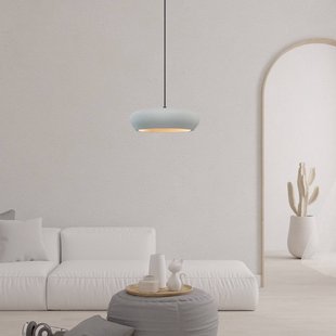 Zambelis Hanglamp 2592, grijs, Ø 29 cm, klei, G9