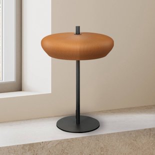 Zambelis Tafellamp 2593, terracotta/zwart Hoogte 41 cm Klei/metaal G9