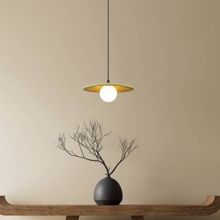 Zambelis Hanglamp 2597, olijfgroen, Ø 29 cm, aardewerk/glas, G9