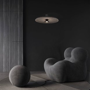 Zambelis LED hanglamp 25176, grijs/zwart, Ø 45 cm, metaal