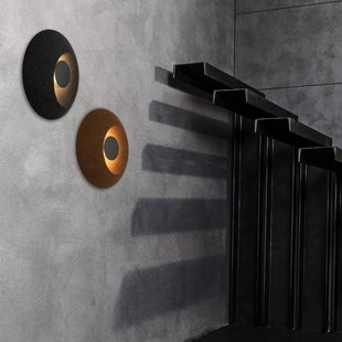 Zambelis LED wandlamp 25180, antraciet, Ø 40 cm, metaal