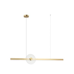 Zambelis LED hanglamp 25426, goudkleurig, lengte 121 cm, metaal, dimbaar