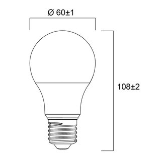 Sylvania LED lamp ToLEDo GLS, E27, 7 W, A60 mat, 6.500 K