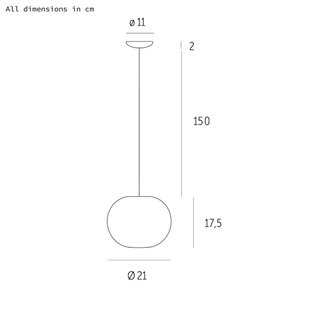 Casablanca hanglamp Acai, wit, glas, Ø 21 cm, E27