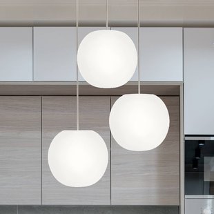 Casablanca hanglamp Acai, wit, rond, 3-lamps, Ø 21 cm, E27