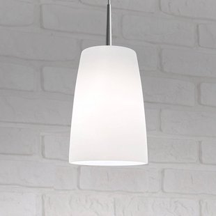 Casablanca hanglamp Mesa, wit, glas, Ø 14 cm, E27
