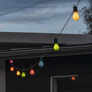 Konstsmide Christmas LED lichtketting Party, pastelkleuren, incl. dimmer, IP44