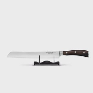 Wusthof - Ikon Broodmes met precisie dubbele kartel 23 cm - Houten handvat