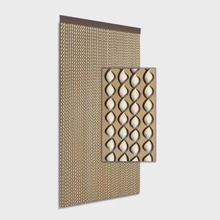 Degor Vliegengordijn Nova - 90x210cm - Bruin - Huisdiervriendelijk