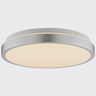 Brilliant Plafondlamp Livas - Zilver - 33cm - Warm Wit - Sensor - 24w