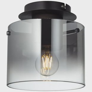 Brilliant Plafondlamp Beth - Koffie - Rookglas - E27