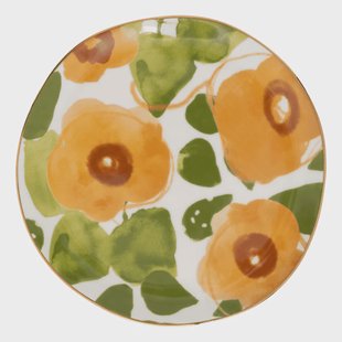 Urban Nature Culture - Good Morning -  Bord - Floral Art - Caramel -  Ø17 cm