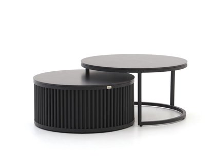 Bellagio Oriago lounge tuintafelset ø85cm(h:45cm)/ø78cm (h:36cm) - Laagste prijsgarantie!