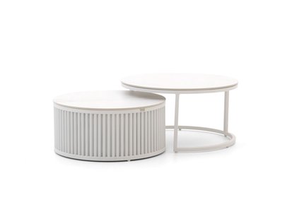 Bellagio Oriago lounge tuintafelset ø85cm(h:45cm)/ø78cm (h:36cm) - Laagste prijsgarantie!