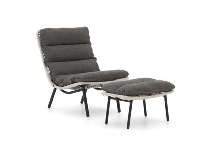 Forza Marradi lounge tuinstoel met voetenbank - Laagste prijsgarantie!